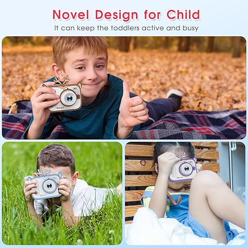 Miniatura 6 de Cámara digital para niños pequeños para niños de 3, 4, 5, 6, 7, 8, 9 años, regalos de cumpleaños de Navidad, juguetes de cámara digital para regalos