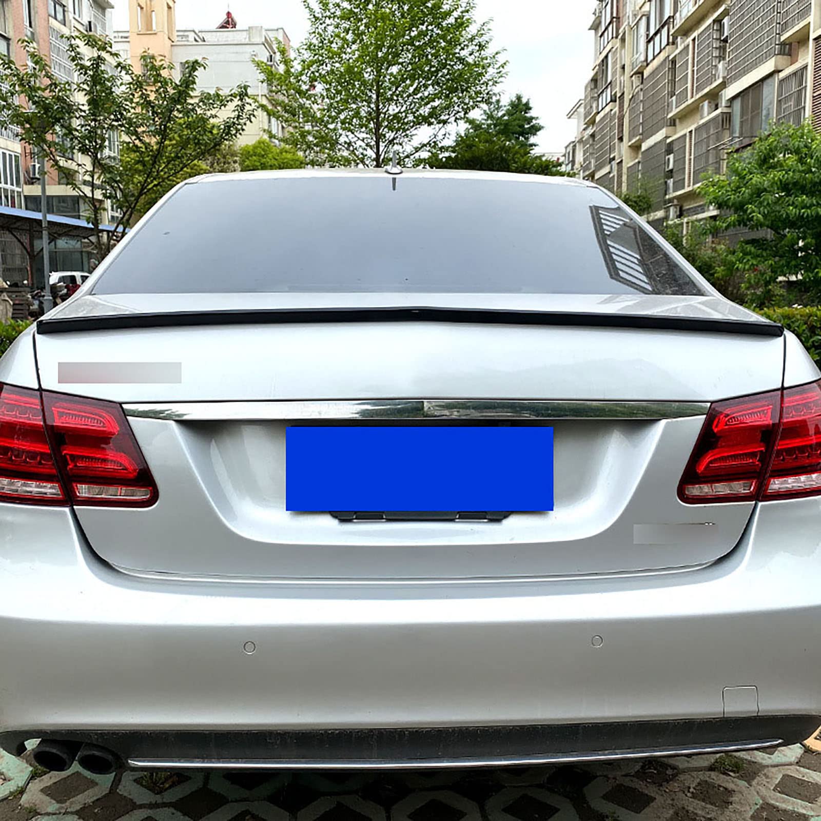 Tylny bagażnik górny spojler, warga ogon spojler, styl samochodu tuning zestaw karoserii, czarne akcesoria, do Benz E-Class Four Door W212 E200 E300 2010-2016