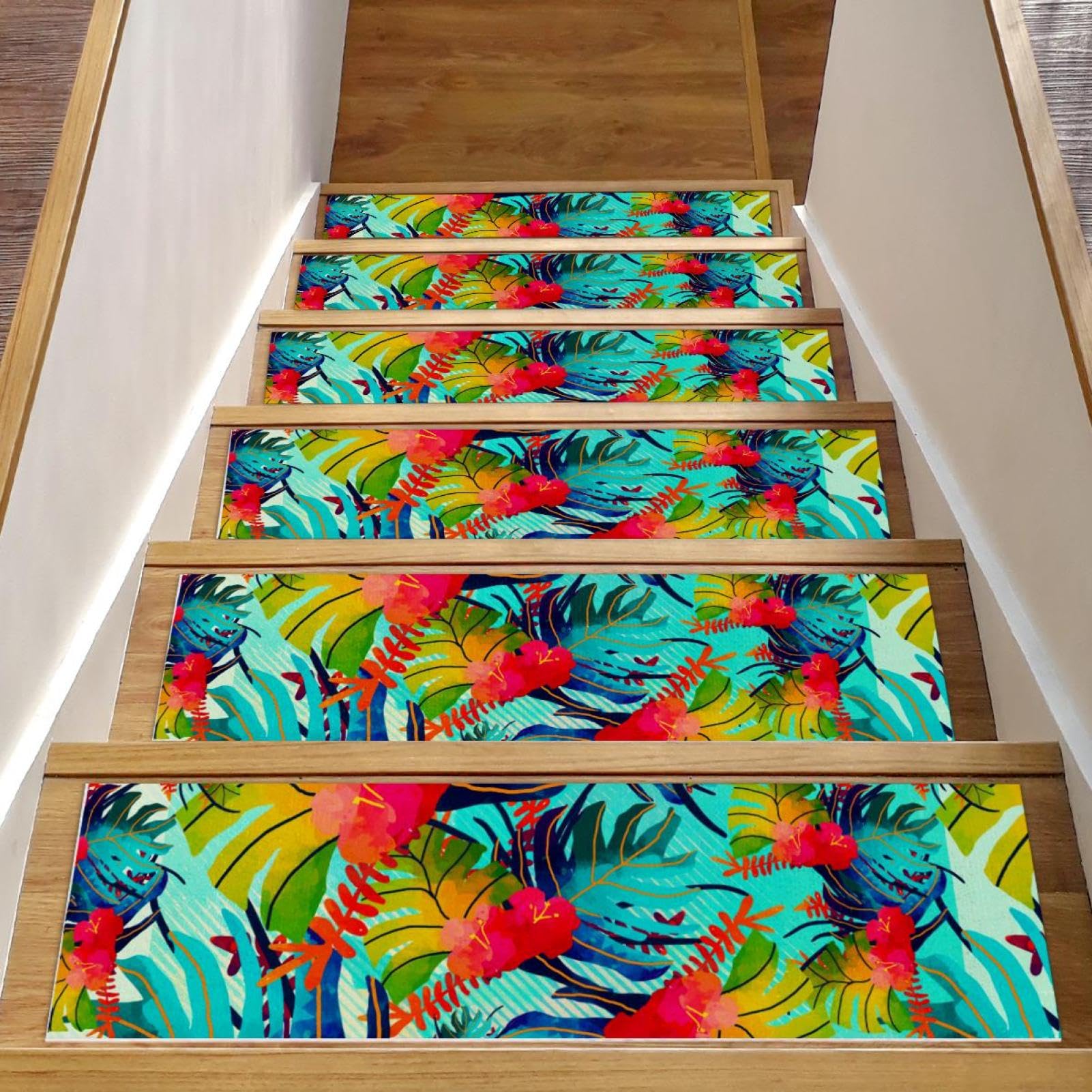 Peldaños antideslizantes interiores para escaleras de madera, alfombras infantiles y mascotas