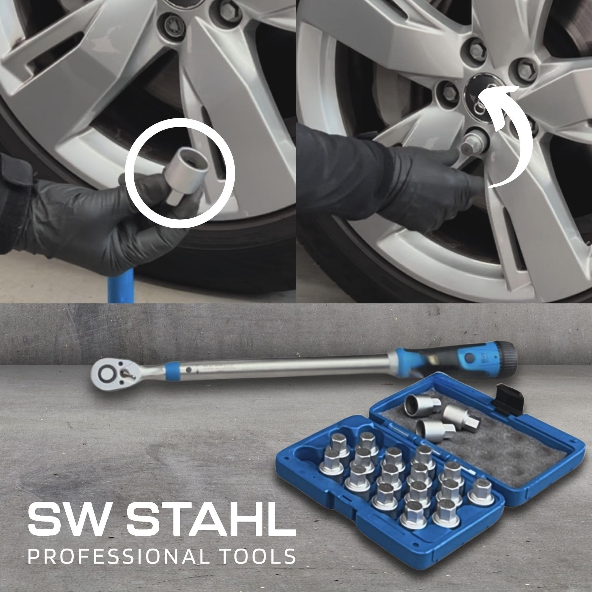 SW-Stahl 02383L-14 - Lucchetto per cerchioni, adattatore VW 534