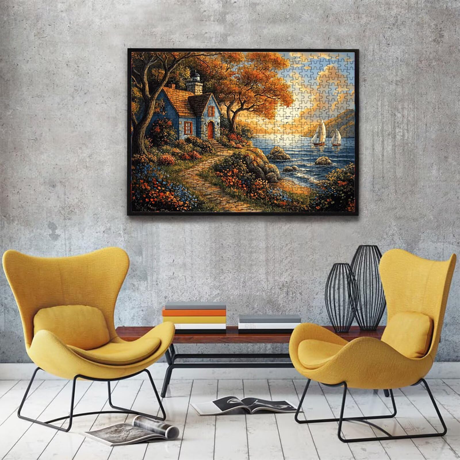 Puzzle 2000 sztuk | Świeca o zachodzie słońca (3) Puzzle 2000 sztuk dla dorosłych | Idealnie pasują | bez kurzu | Drewniane puzzle dla całej rodziny | Puzzle Ekspertów XL | Prezent dla kobiet W3H-26