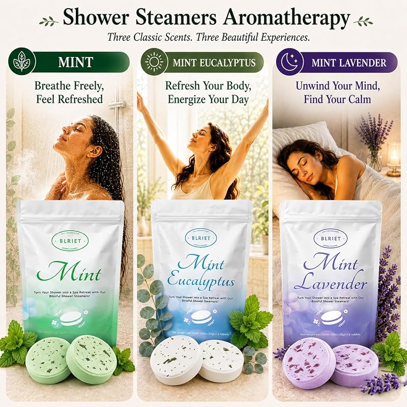 Blriet Shower Steamers Aromatherapy 18 Pack Gifts – Compact travel-friendly size