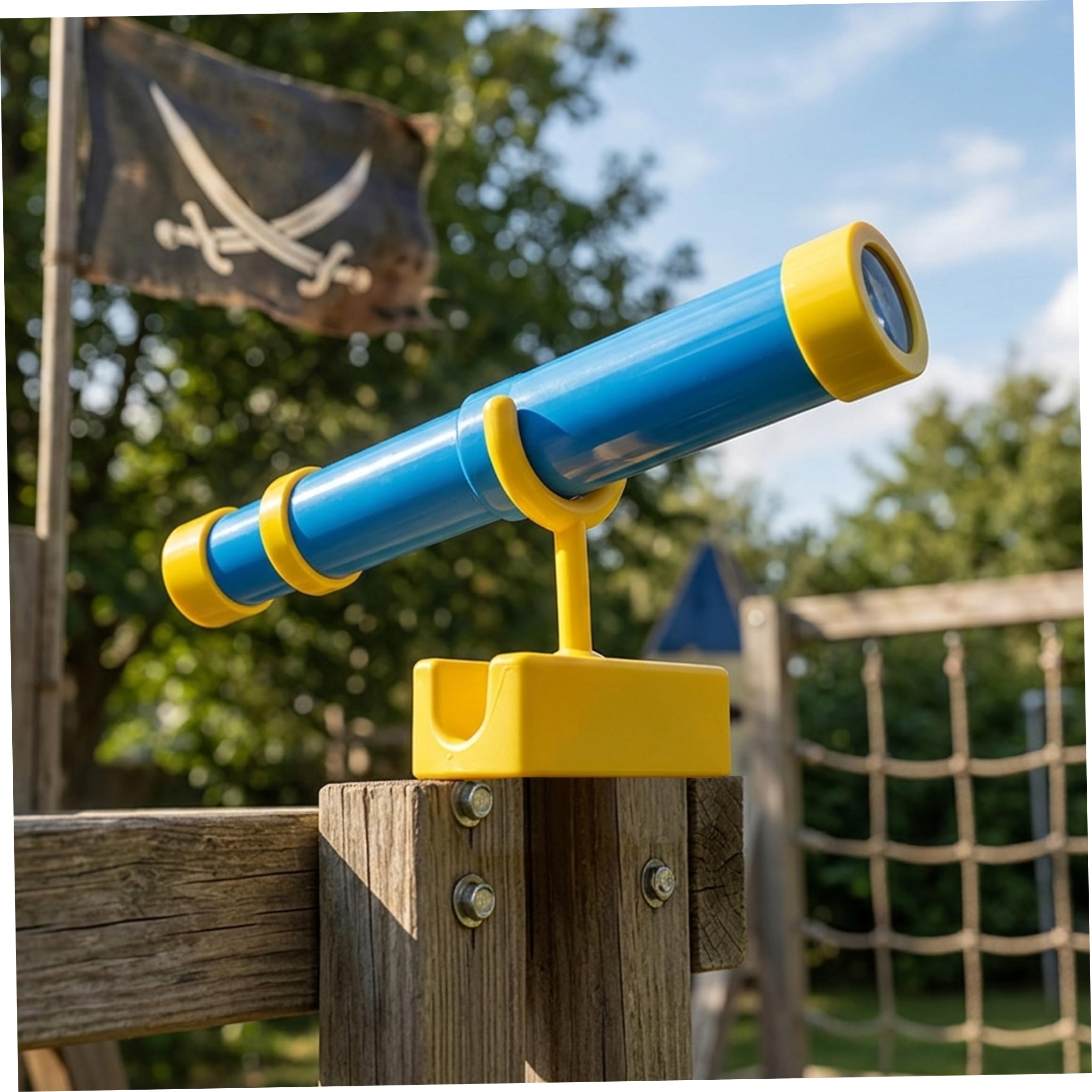 Telescope Children Télescope pour Enfants Tour de Jeu monoculaire en Plastique Pliable pour Enfants - Jouet réglable Bleu Ciel pour Les Aventures sur Terrain de Jeu en Plein air