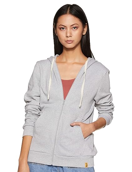 Full Sleeve Solid Women Sweatshirt(AZW18_ZH_W_PLN_GR_AZ_S) Grey