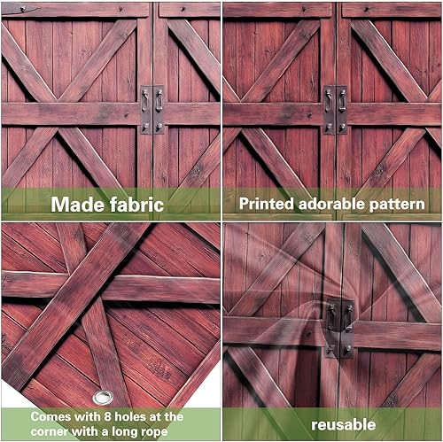 Miniatura 2 de Decoración rústica para puerta de garaje para puerta de garaje, pancarta decorativa retro para puerta de garaje, decoración de fiesta de boda,