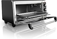 Vista 14 de Horno tostador a convección Black + Decker, 8 rebanadas, extra-amplio, para mesada, Acero inoxidable/Negro