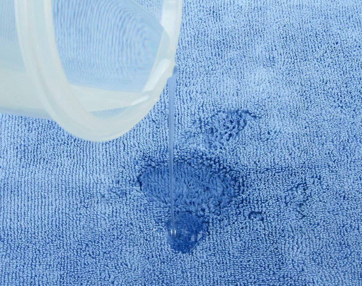 Winthome Microfiber Dog Towel for Drying, Super Absorbent Doggy Bath Towel for Pets with Corner Pockets,Soft and Lightweight (L Blue)