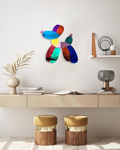 Miniatura 3 de uniQstiQ Globo perro espejo acrílico arte de la pareddecoración de la pared del espejohecho en Estados UnidosDecoración caseraescultura de pared,