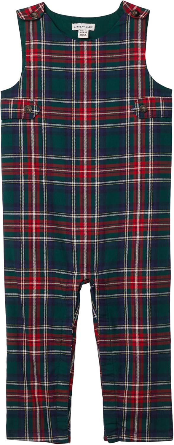 Janie and Jack Baby Boys' The Tartan Baby Overall