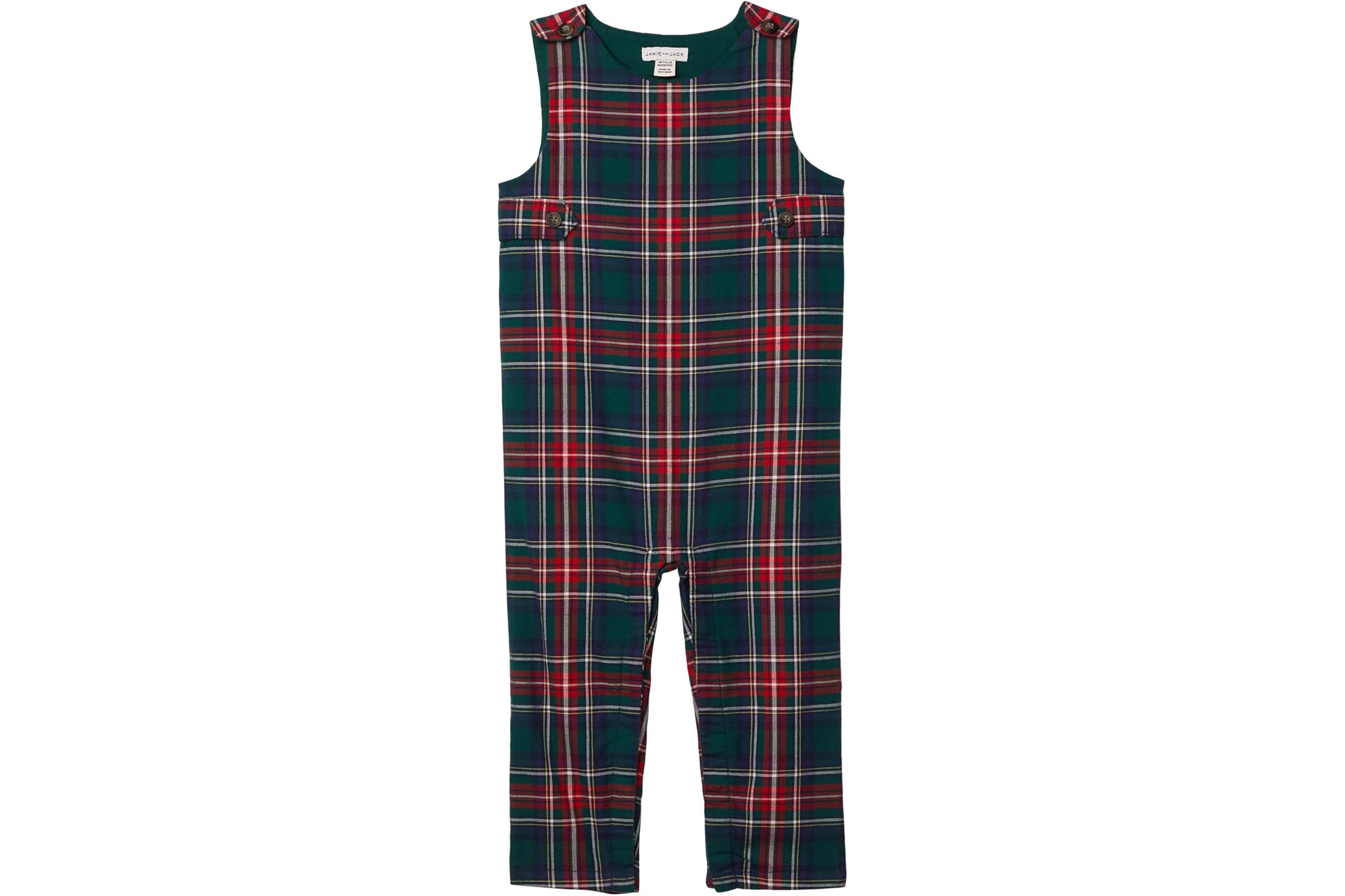 Брюки Janie and Jack Plaid Overall (Infant)