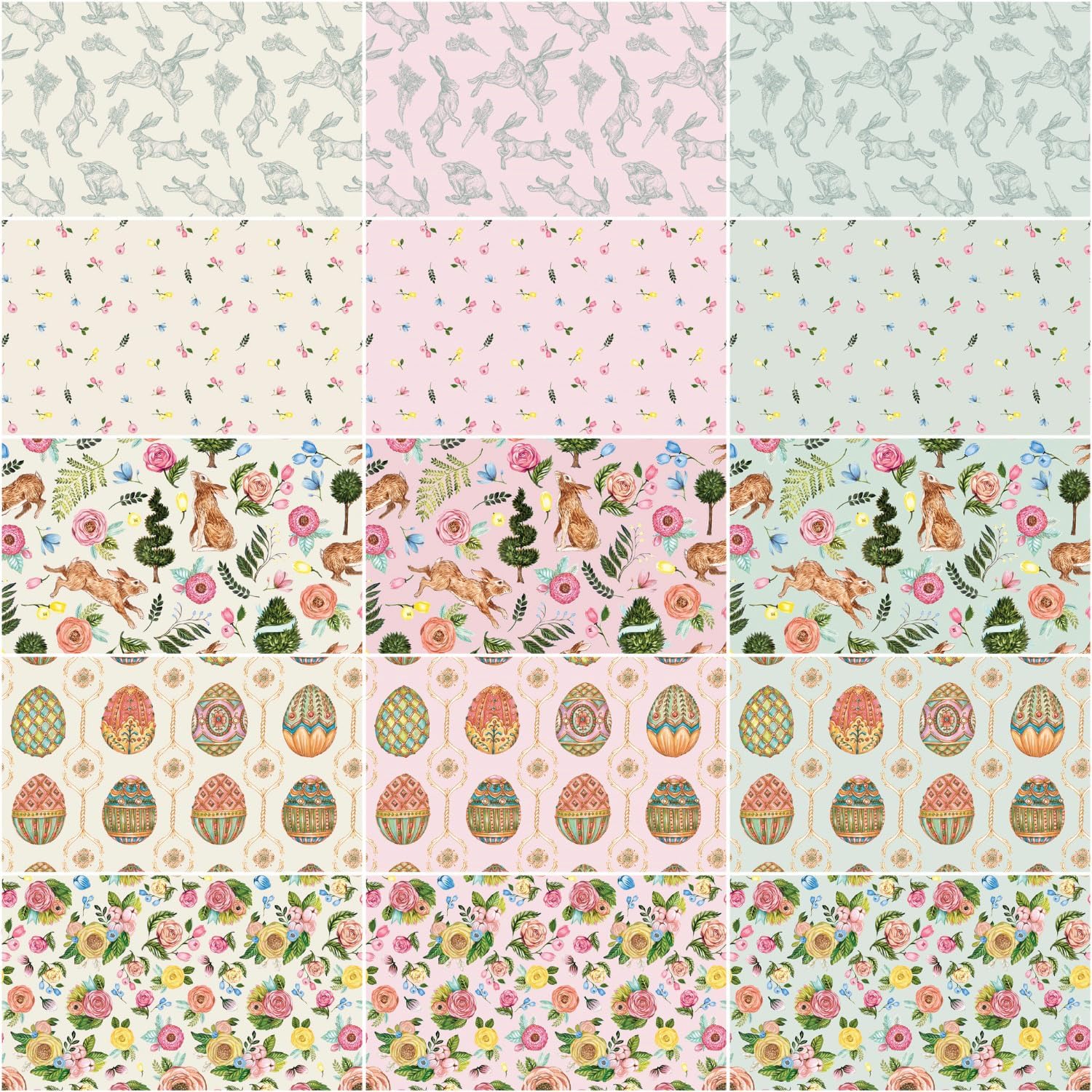 Hester & Cook Sweet Spring 15 Fat Quarters Riley Blake Designs FQ-15800-15
