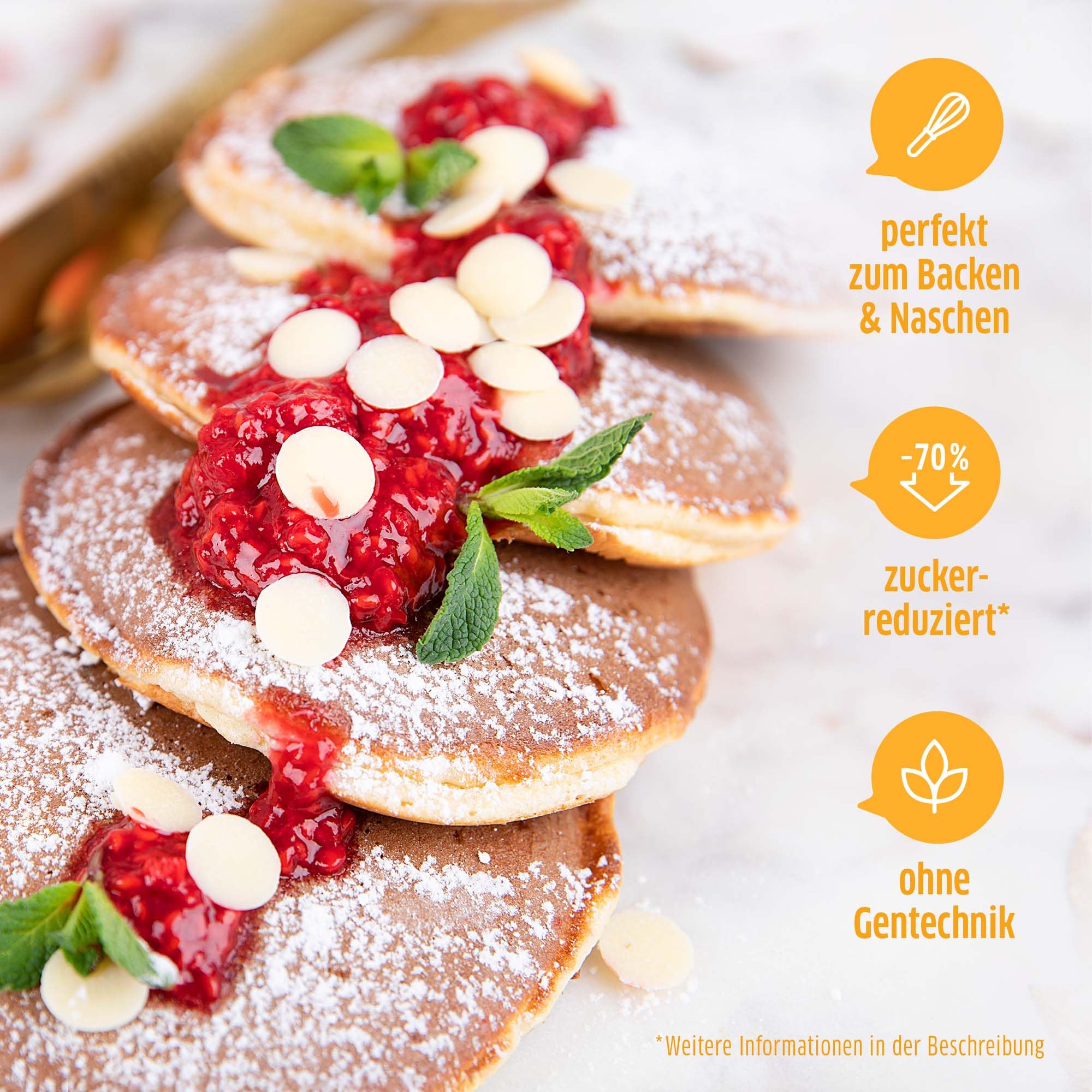 Xucker Schoko Drops weiße Schokolade - Xucker Schokolade mit Xylit Zuckerersatz I Weiße Xucker Chocolate Drops I Zuckerreduzierte Süßigkeiten zum Backen (min. 35% Kakaoanteil / 750g)
