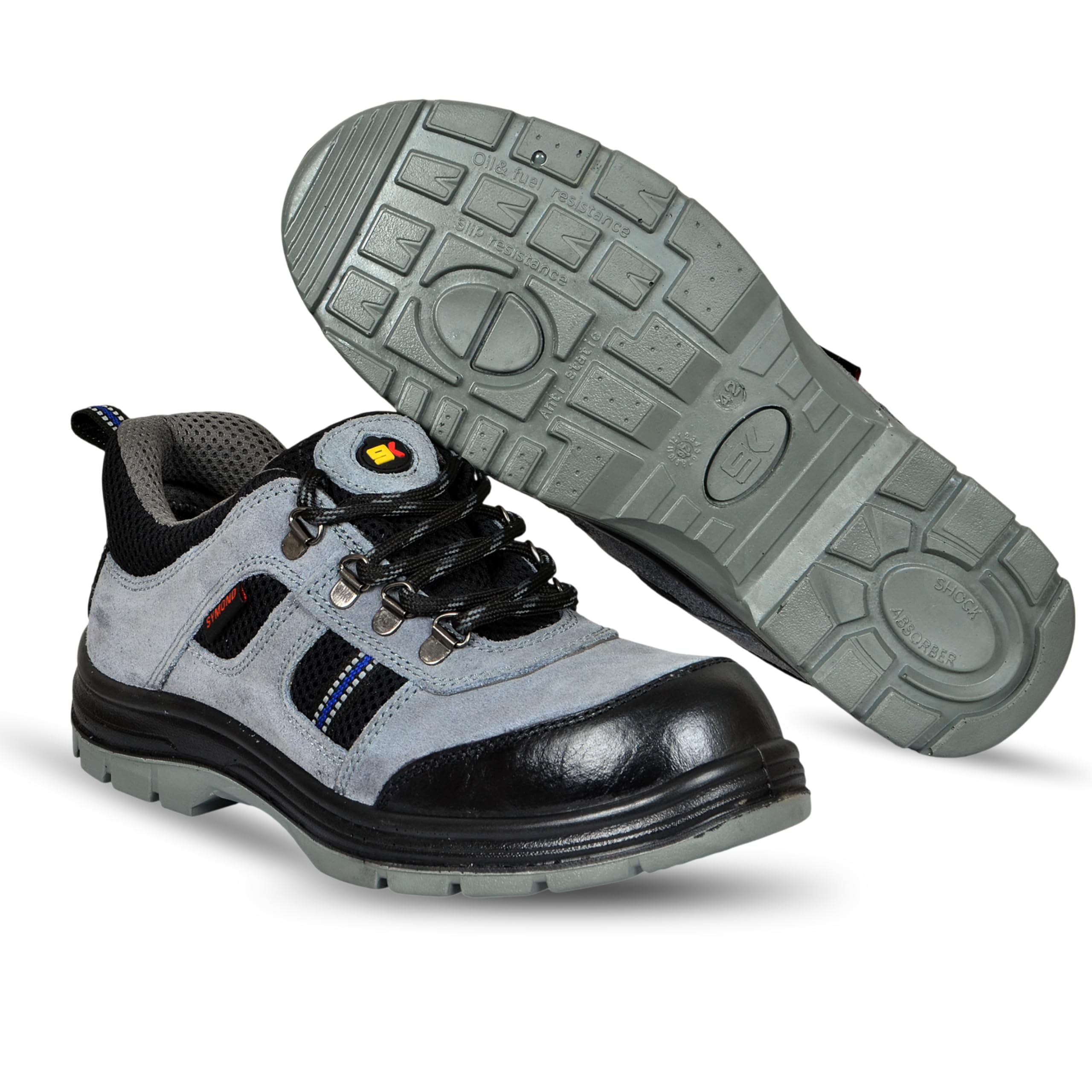 Symond Composite Toe Safety Shoes for Men | Lightweight Industrial Work Shoes | Anti-Slip Safety Footwear | Oil & Fuel Resistant | Shock Absorbing | Construction, Factory & Warehouse-image-11