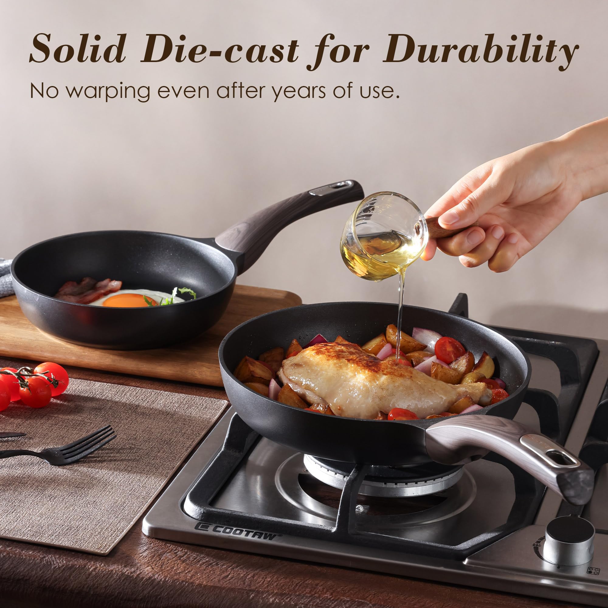 SENSARTE 18 Piece Nonstick Cookware Set -6 SENSARTE 18 Piece Nonstick Cookware Set -6