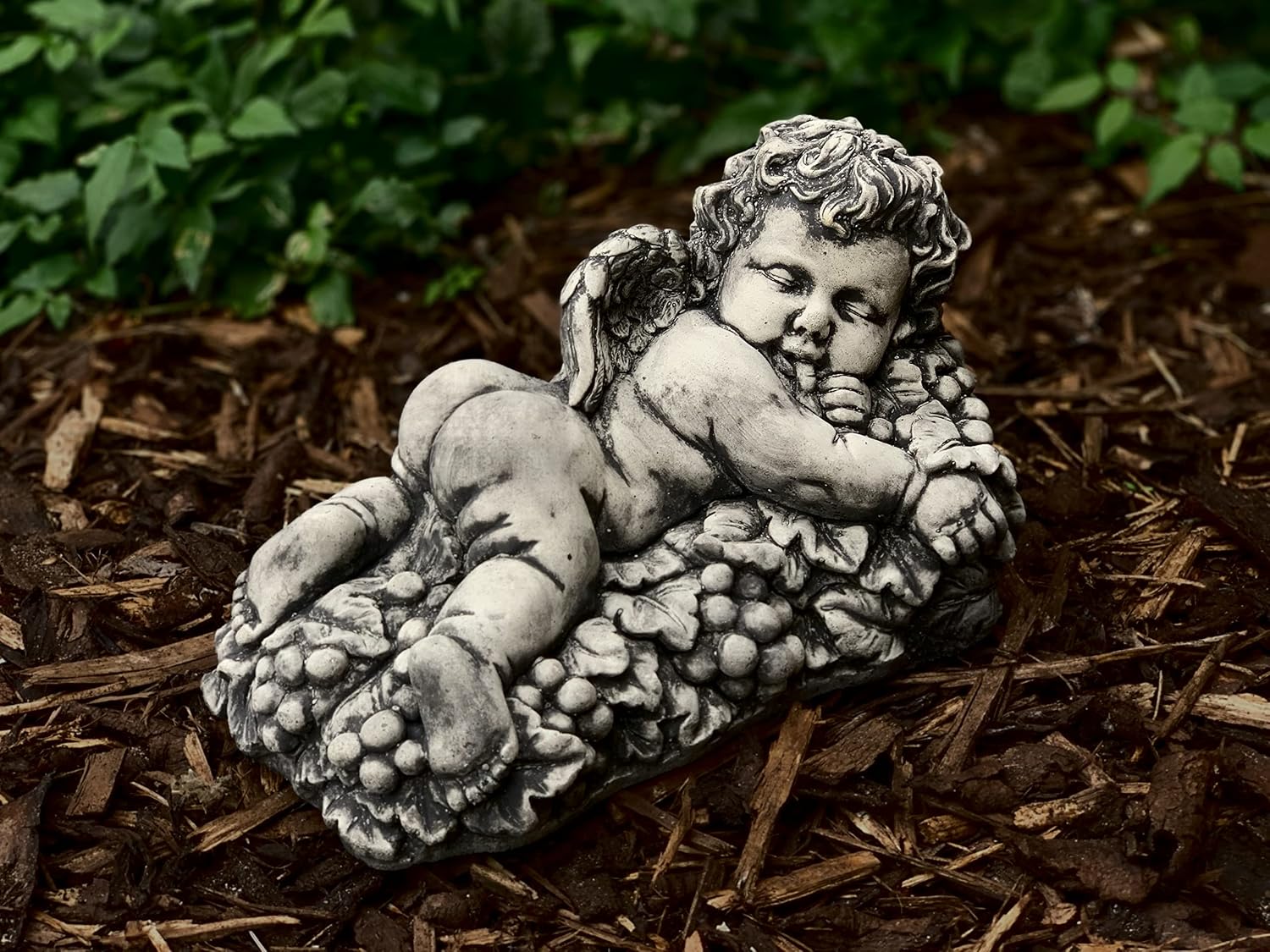 Sleeping baby angel figurine Antique angel ornament Laying angel sculpture Concrete angel garden decoration Cute baby angel Memorial angel Concrete baby angel statue Cement angel figurine