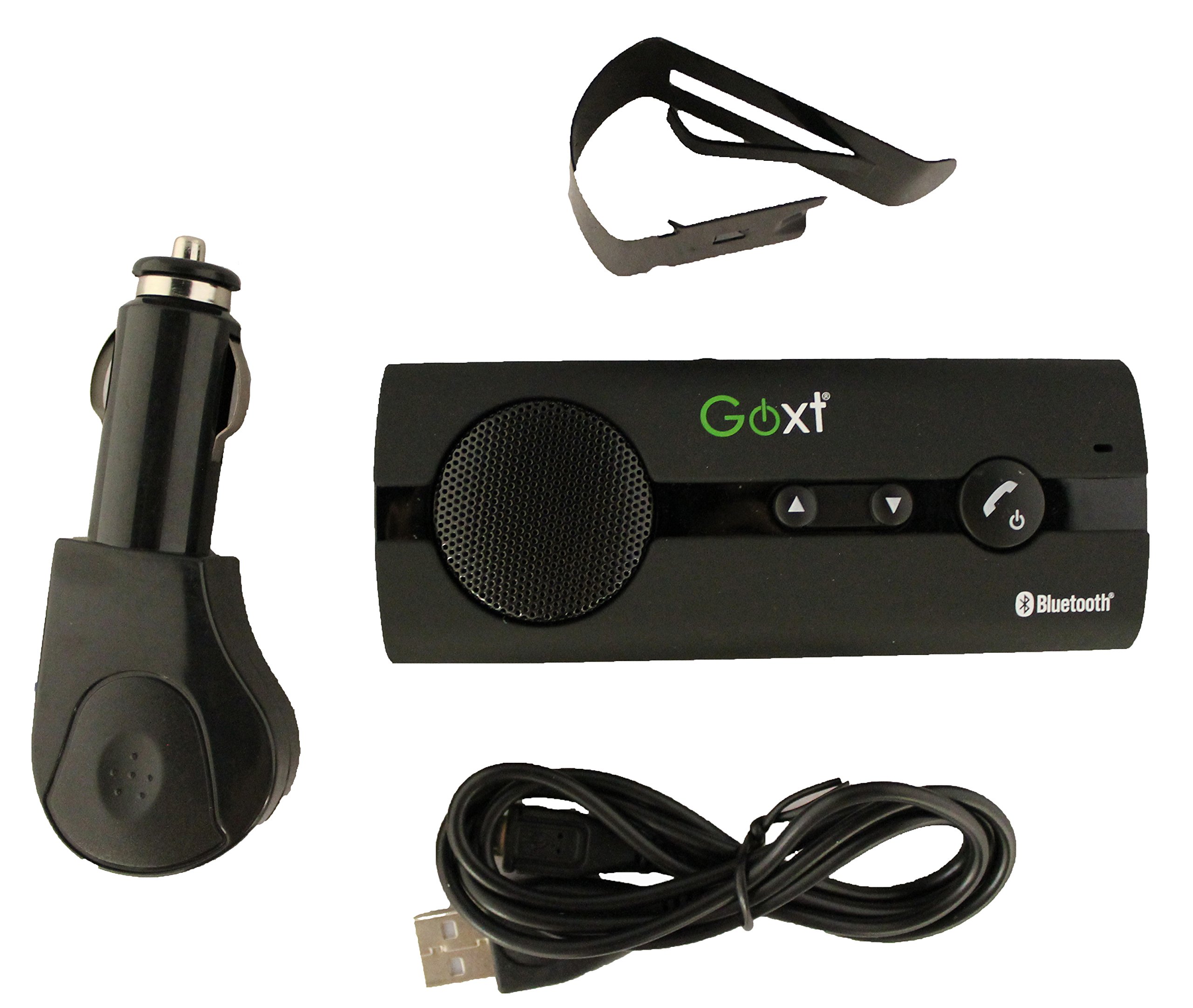 GOXT 23685 Bluetooth Visor Mount Speaker clipped onto a car sun visor