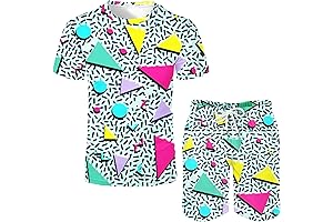 Arssm 80s Workout Costume Outfit for Men