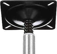 Vista 5 de Attwood 97749-7 Swivl-Eze Lock'N-Pin Paquete de pedestal de ¾ pulgadas, acabado de aluminio cepillado, 11 pulgadas de alto, placa base de 7 x 7