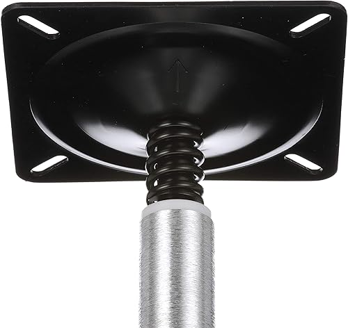 Miniatura 5 de Attwood 97749-7 Swivl-Eze Lock'N-Pin Paquete de pedestal de  pulgadas, acabado de aluminio cepillado, 11 pulgadas de alto, placa base de 7 x 7