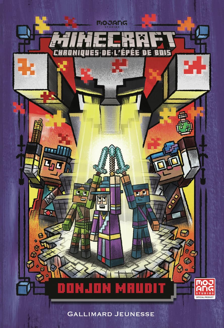 Romans Minecraft - Donjon maudit: Chroniques de l'Épée de bois, tome 5