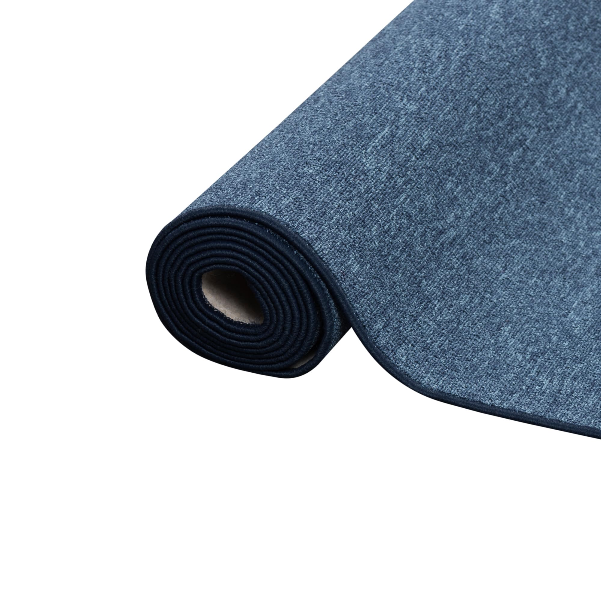 Snapstyle Feinschlingen Läufer Velour Teppich Strong Dunkelblau in 9 Größen
