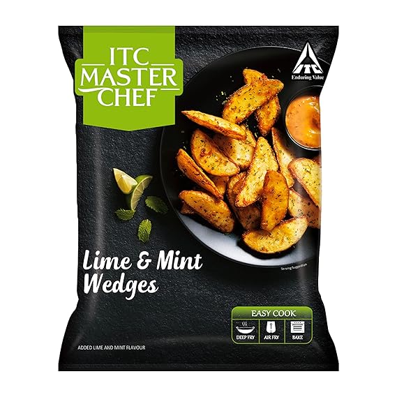 ITC Master Chef Lime and Mint Wedges, 320 g Veg Frozen Snack Ready to