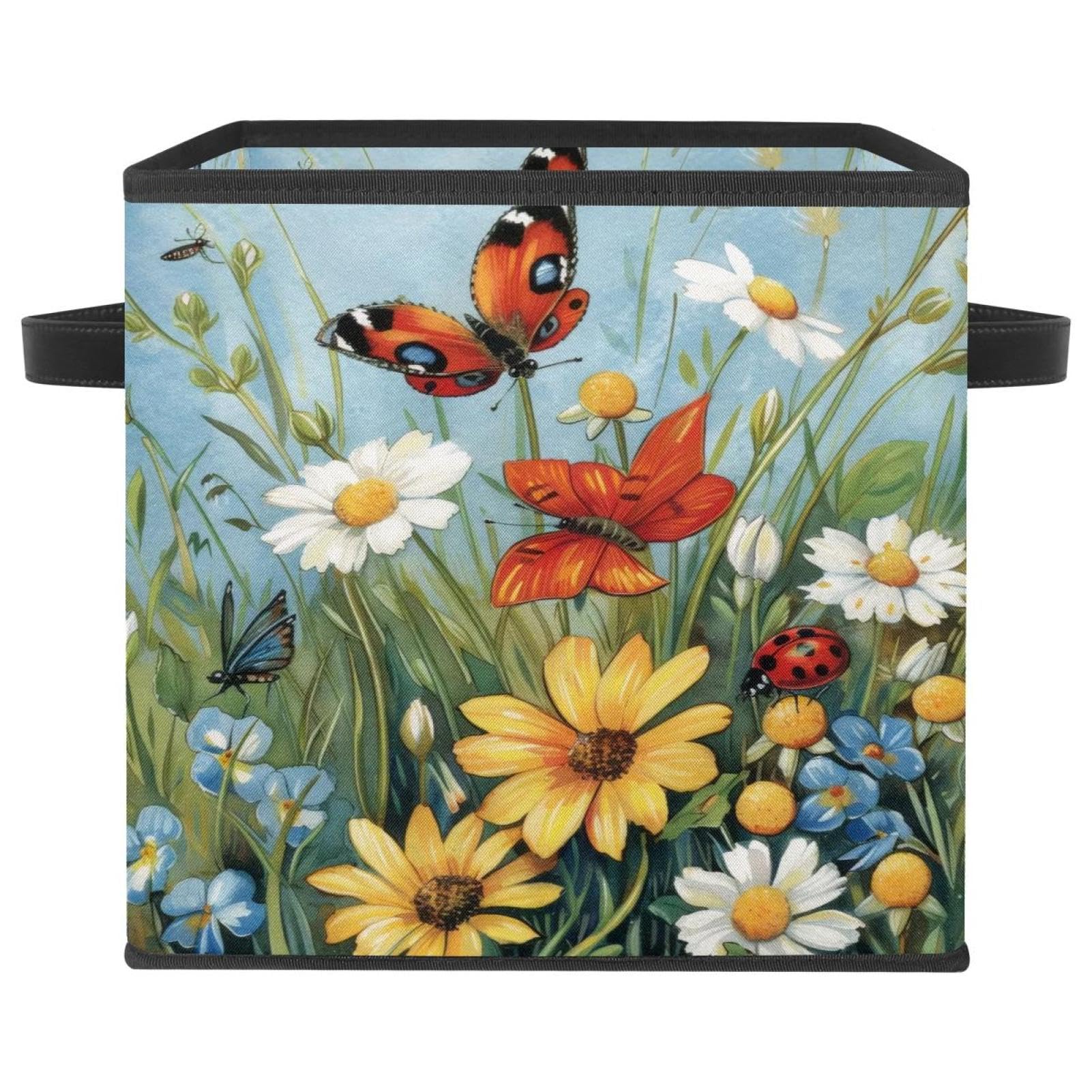 Grand cube de rangement coccinelle en tissu Oxford haut de gamme
