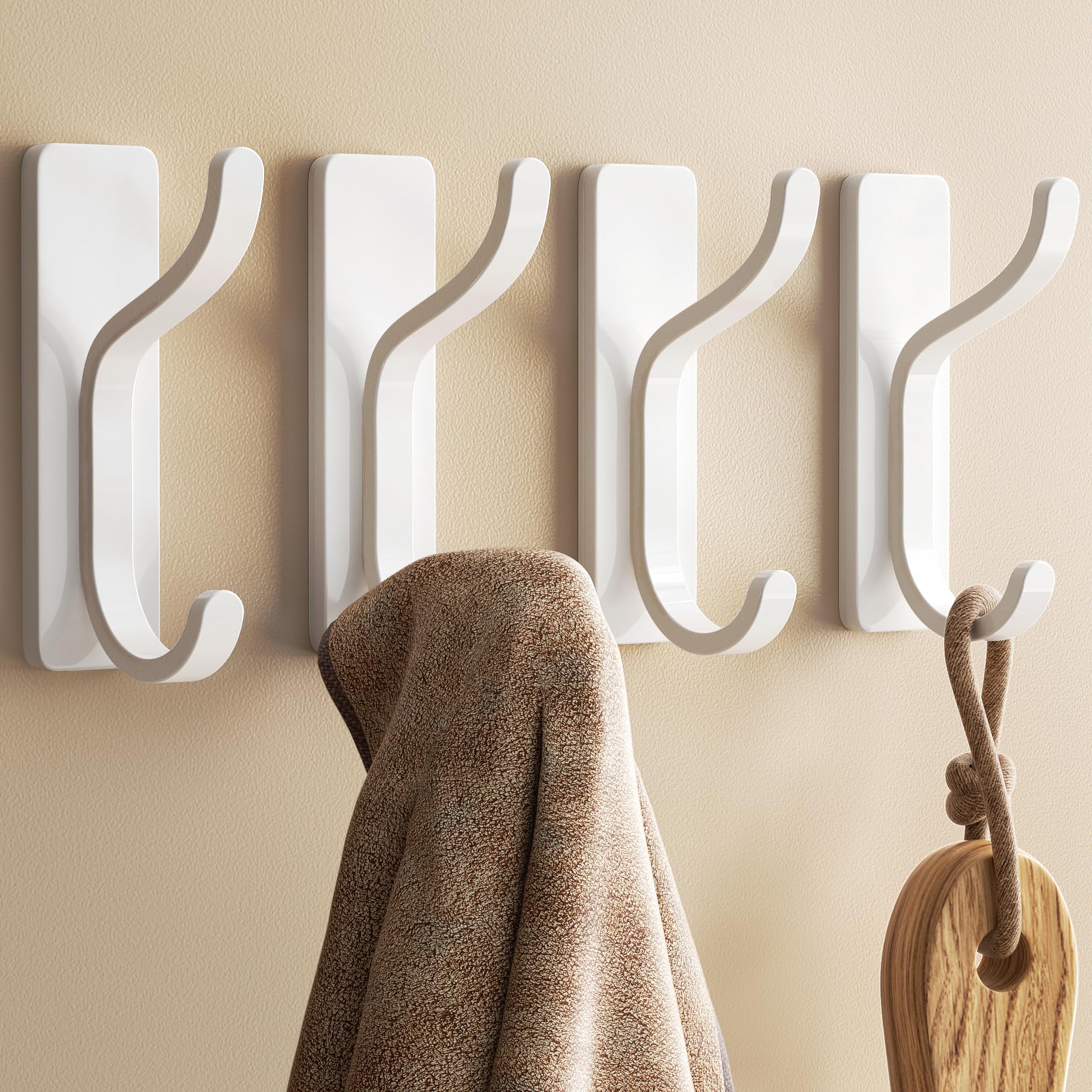 Amazon.com: pickpiff Adhesive Wall Coat Hooks - Heavy Duty Stick
