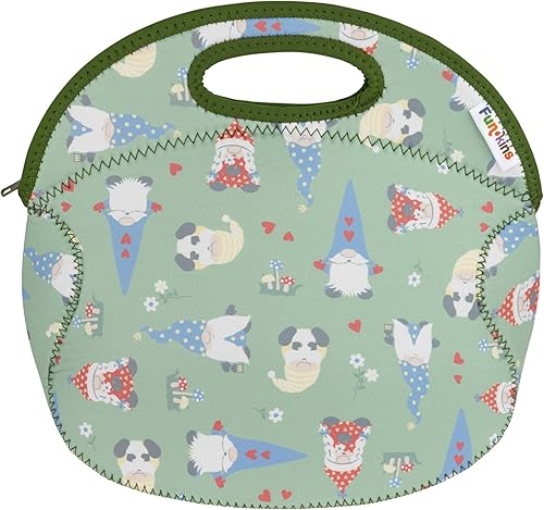 Miniatura 9 de FUN KINS Lonchera aislada para niños, espaciosa, duradera, lavable a máquina, calidad premium, bolsillo interior y etiqueta de nombre, se pliega en