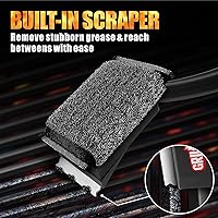 Vista 4 de GRILLART Grill Brush Bristle Free, SteamWizards [Ultra Safe & Efficient] Grill Cleaner Brush with 1 Replacement Head, for Cast Iron and Stainless