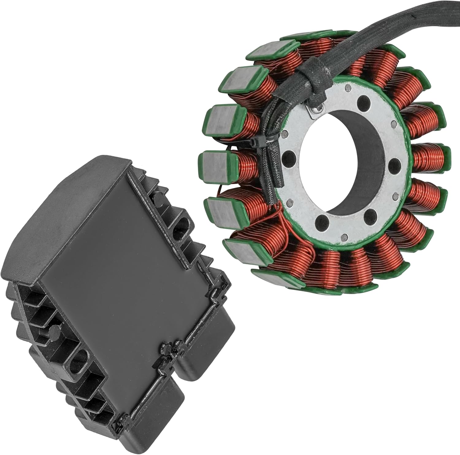 Caltric Stator and Regulator Rectifier Compatible With Honda Trx420 Fa Fpa Rancher 420 4X4 2009-2014