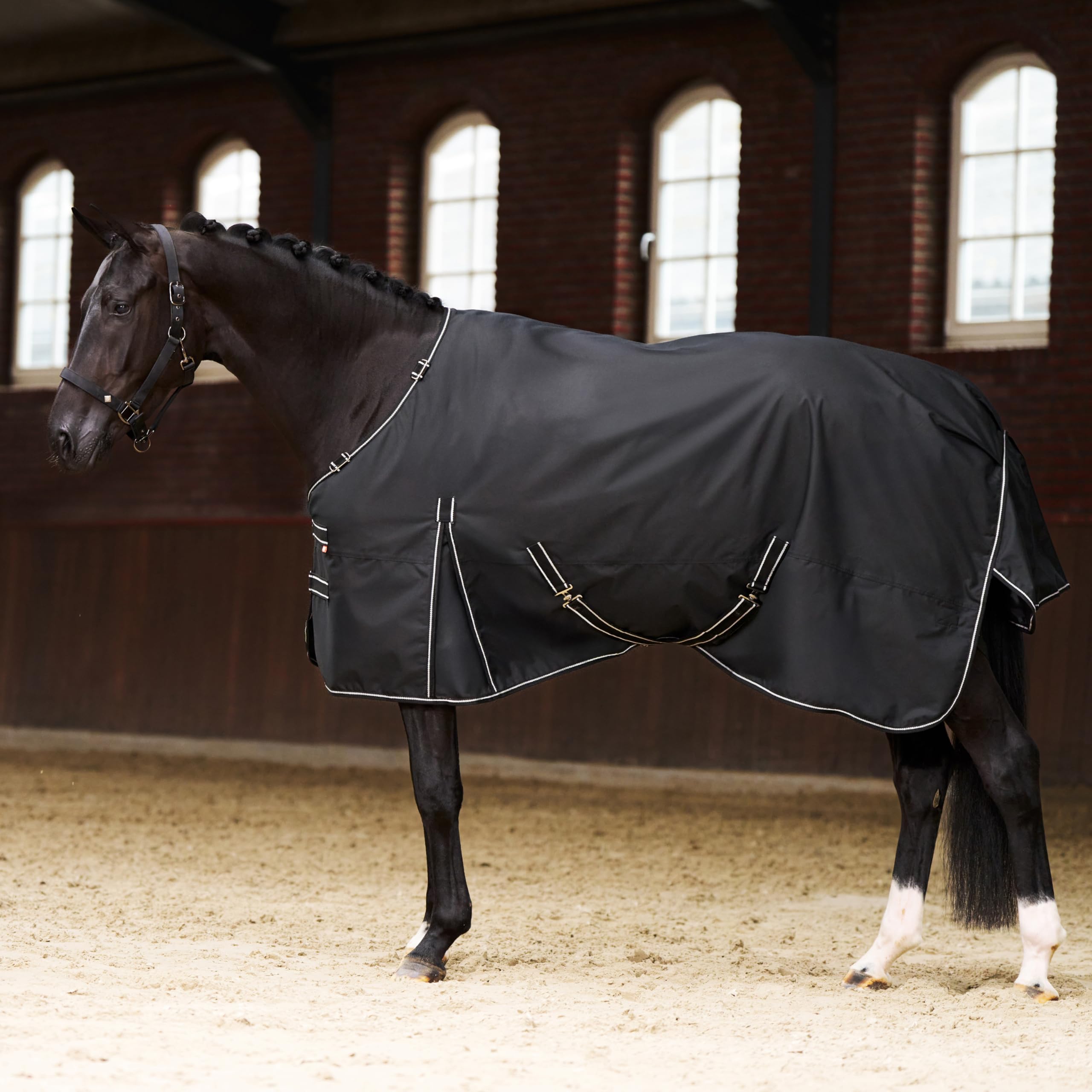 Imperial Riding IRHBasic Outdoor Blanket, 400 g, Removable Neck Piece, Winter Blanket, Weatherproof Material, Kick Pleat
