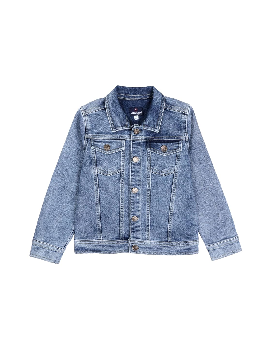 KiddoPanti Boys Denim Jacket | Cotton Poly Blend with Spandex | Washed Denim, Full Sleeve | Button Closure & Front Flap Po... - Review, Price and Buying Guide