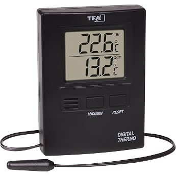TFA Dostmann 30.1012.01 Digital Thermometer for Indoor and Outdoor Use