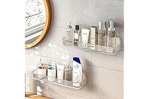 Easymount Bathroom Storage Shelf - No Drilling Required