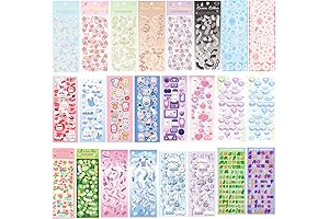 Korean Sticker Overload: 24 Sheets of Cuteness for Your Photocards and More