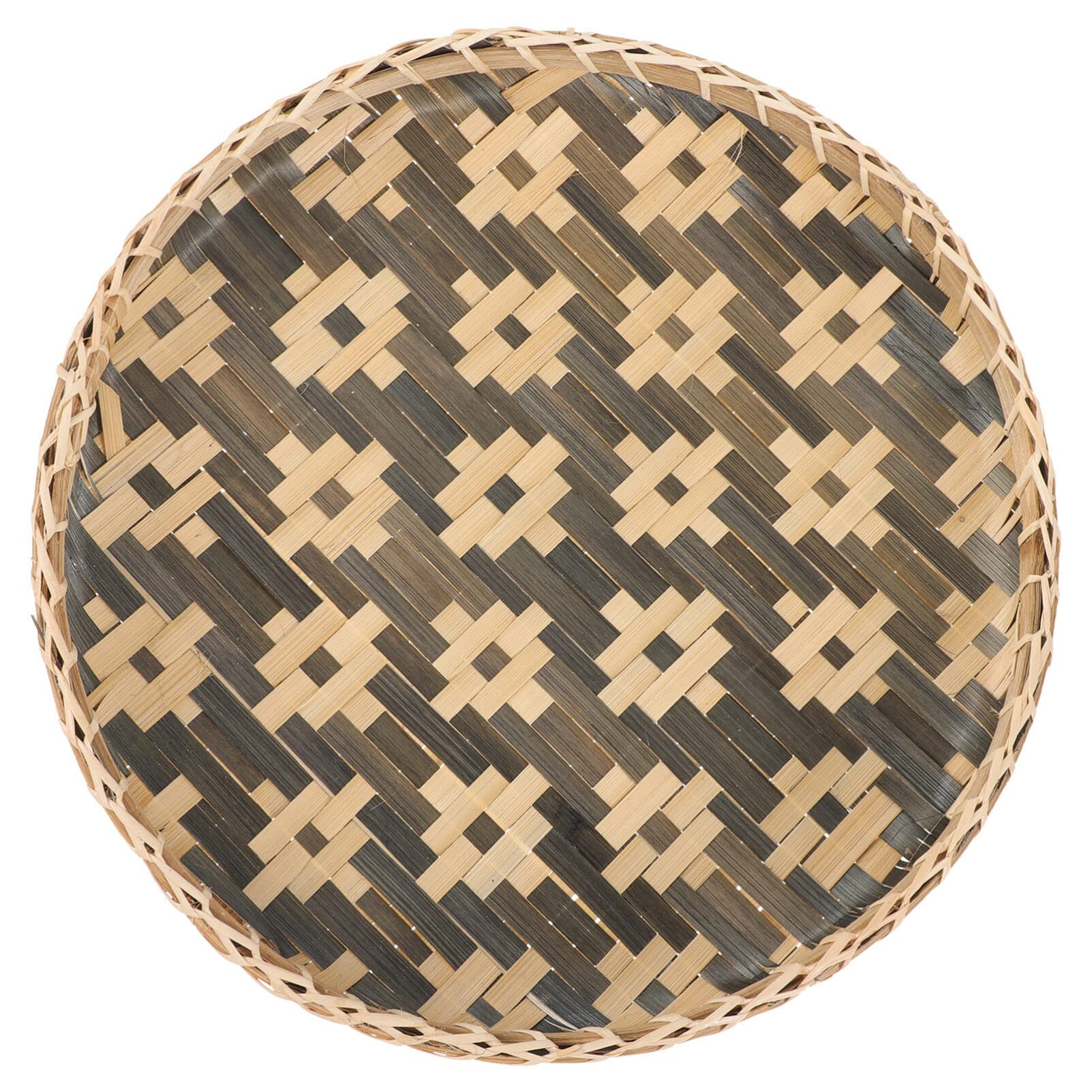 Angoily Bamboo Woven Basket Small Wall Basket Woven Wall Decor Decor Hanging Art Bamboo Tray Flat s Hanging