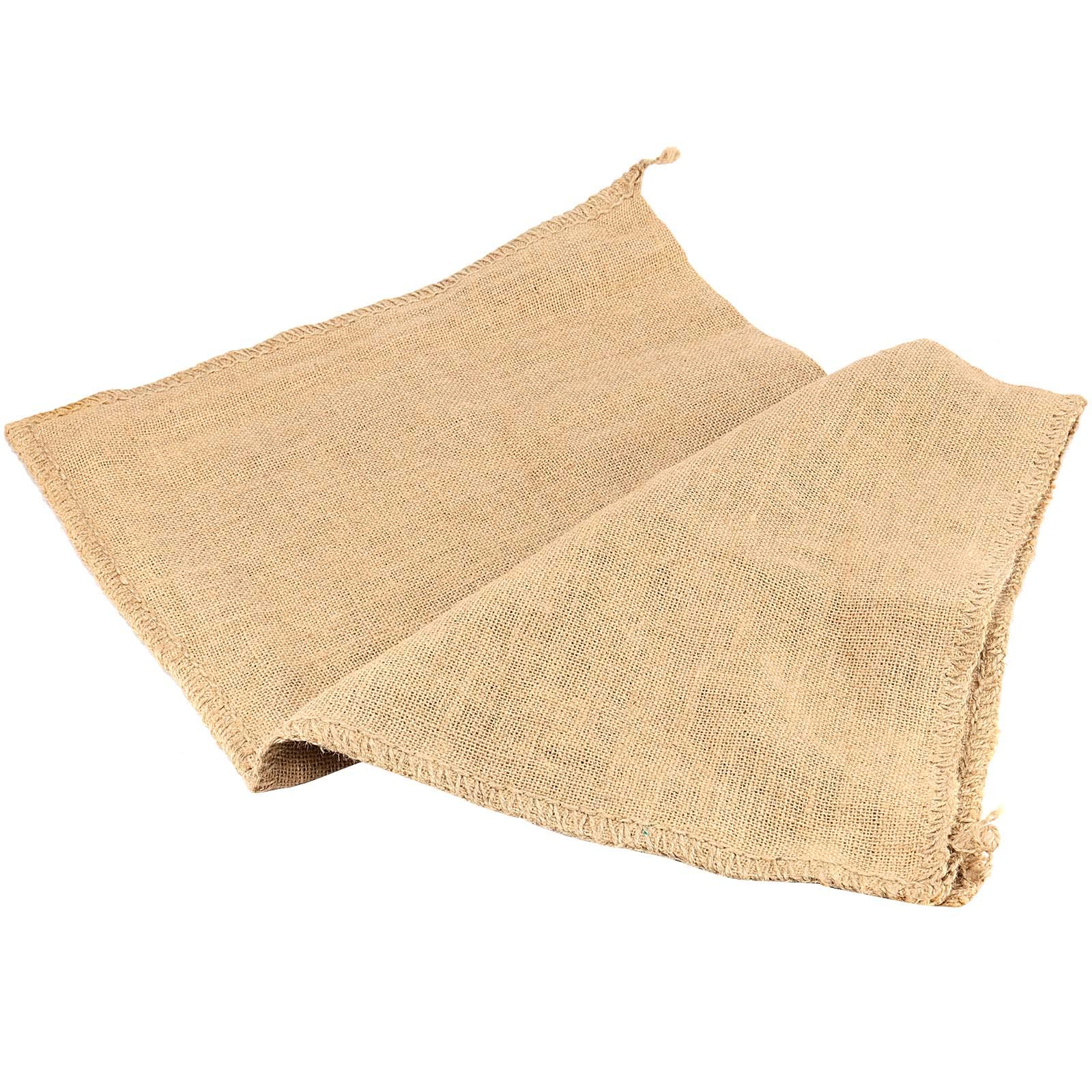 6 Stück 50 x 80 cm natürliche Sackleinen-Gewebesäcke, 25 kg Sackleinen-Jutesack, großer Jute-Sack, Sackleinen-Sack für Kartoffeln, Gemüse, Kaffeebohnen, Pflanzenschutz und Dekoration, Braun