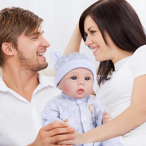 Miniatura 35 de Milidool Muñecas de bebé Reborn de 18 pulgadas, muñeca realista de bebé recién nacido, muñecas de silicona de aspecto real, con accesorios completos