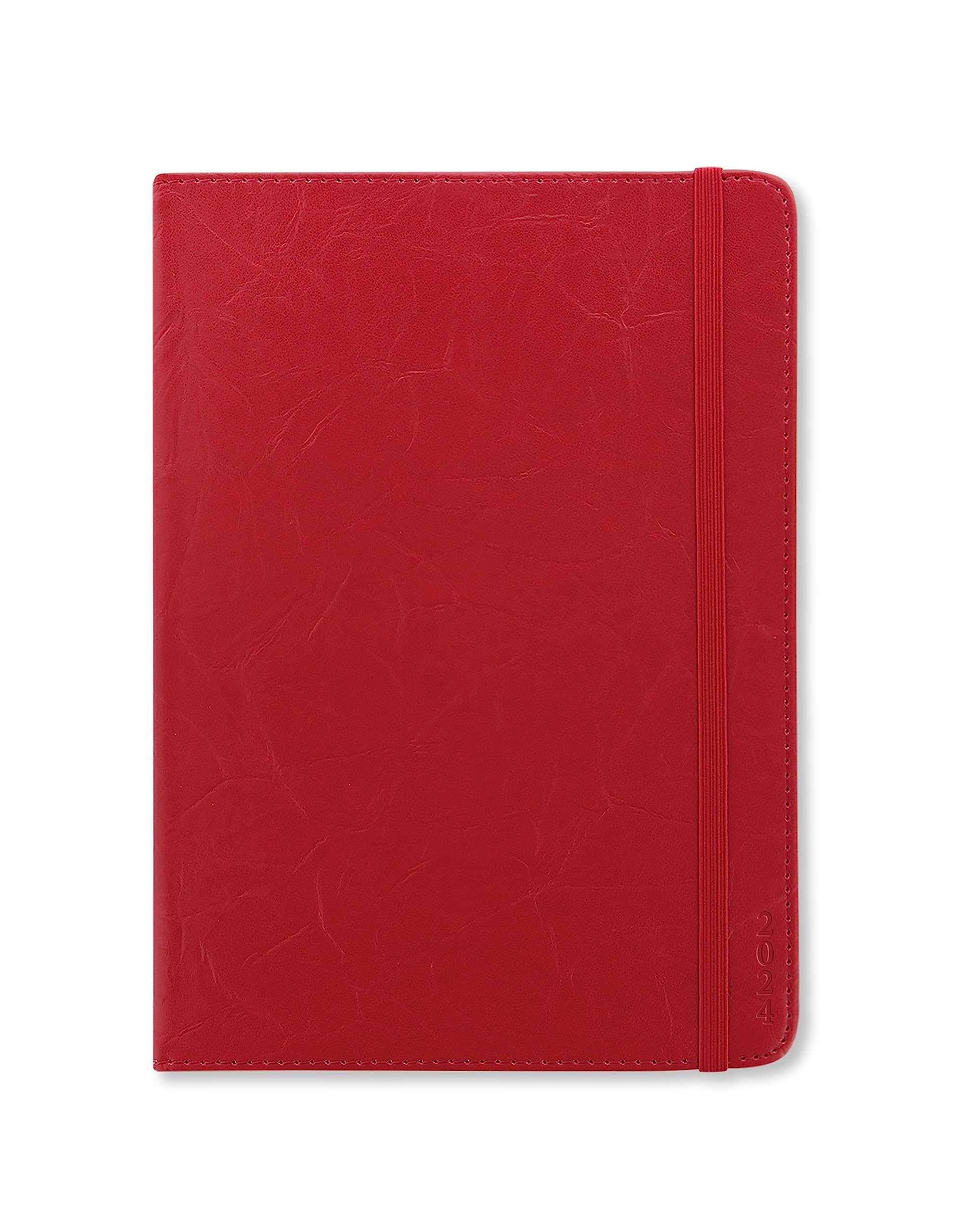 Letts Sovereign A5 week to view 2024 diary - red