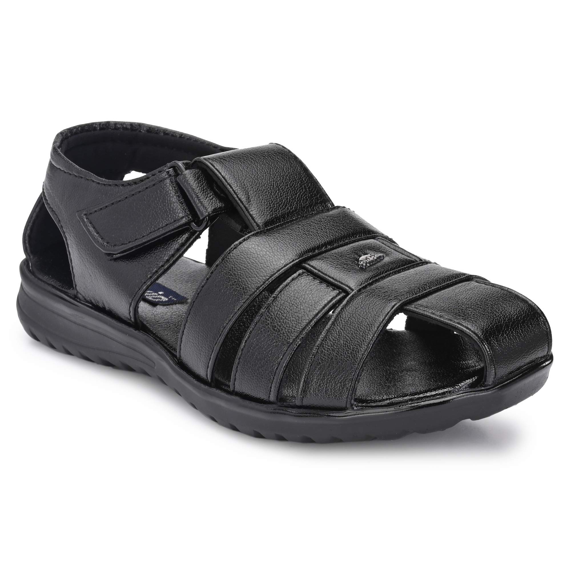 Browalk Mens Synthetic Leather Sandal (Black, 7) (B08MC126TV) Amazon Price History, Amazon Price Tracker