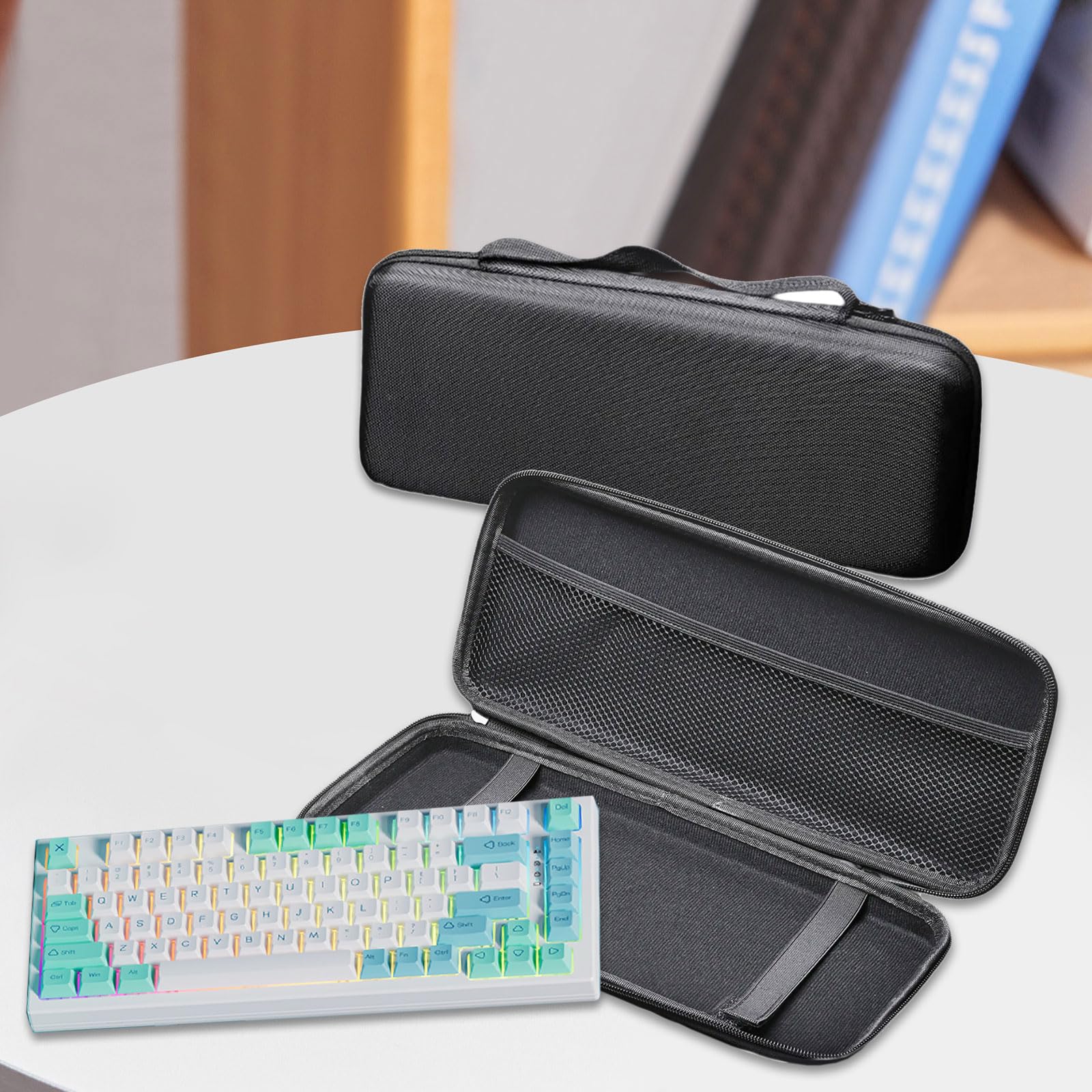 Bolsa de almacenamiento impermeable para teclado, a prueba de golpes, funda de tela Oxford para teclados mecánicos, protección de transporte