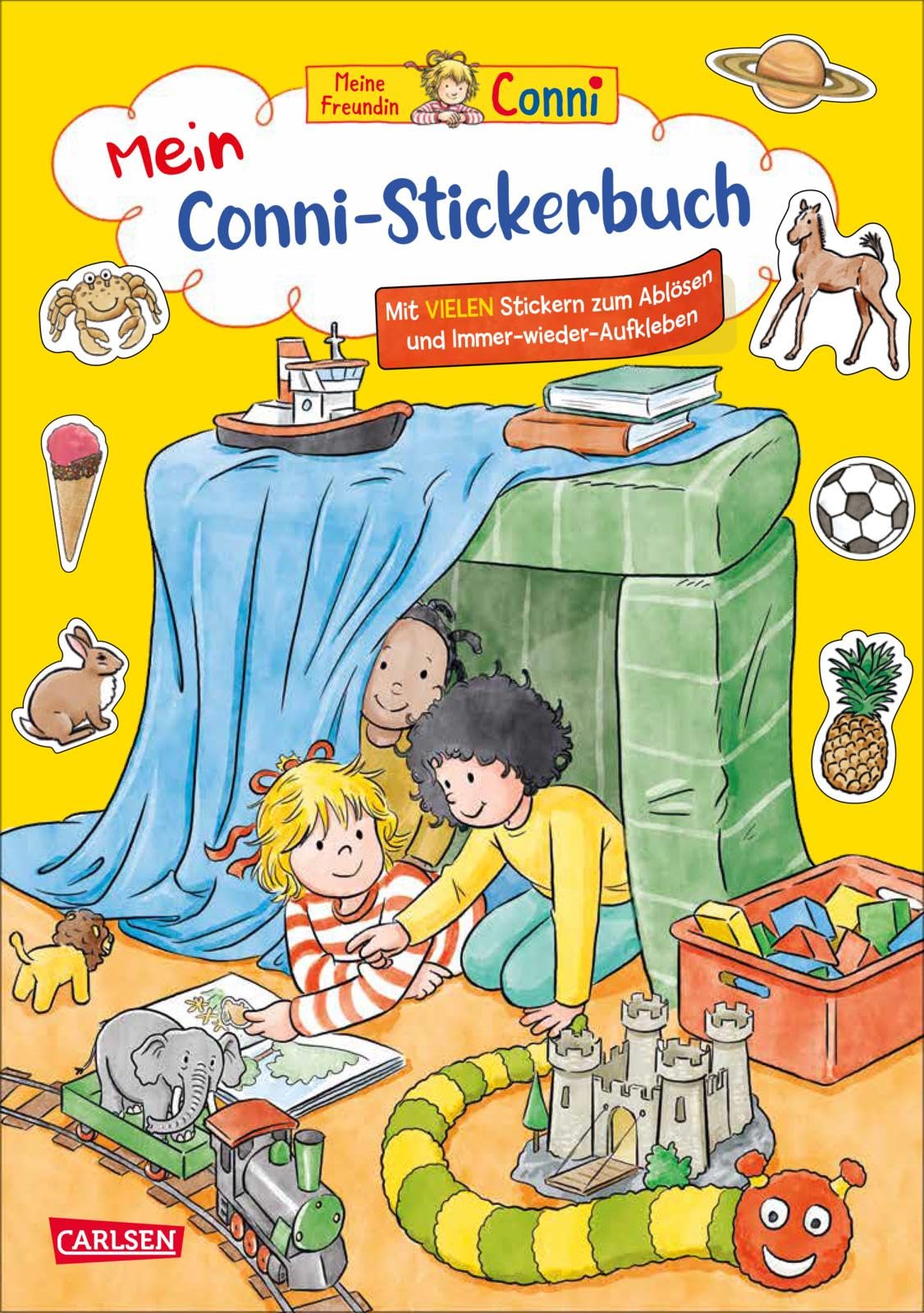 Conni Gelbe Reihe (Beschäftigungsbuch): Mein Conni-Stickerbuch: Mit vielen Stickern zum Ablösen und Immer-wieder-Aufkleben