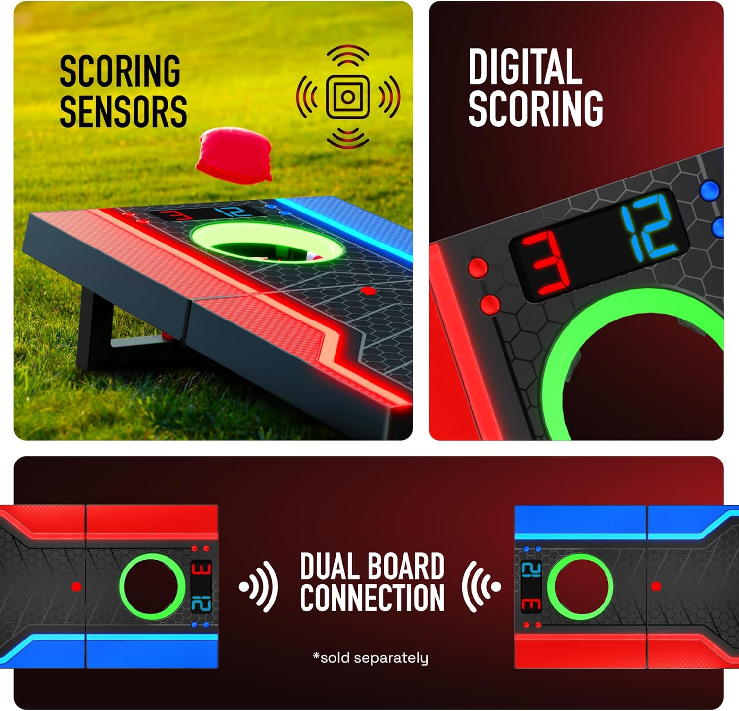 Score Big Fun with the Ultimate Electronic Cornhole Board Set!