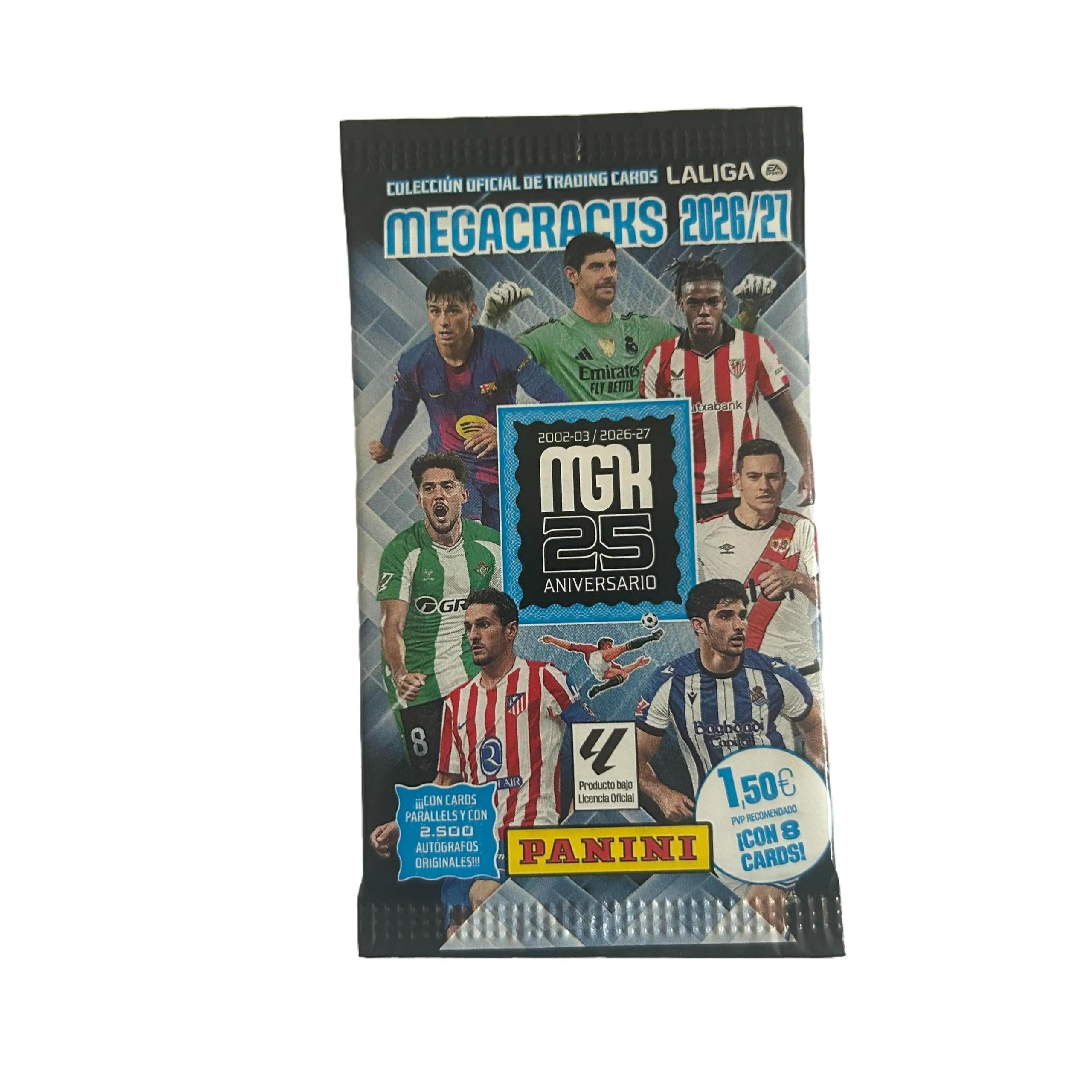 Megacracks 2026/27 LaLiga Caja de 50 Sobres, 400 Cartas