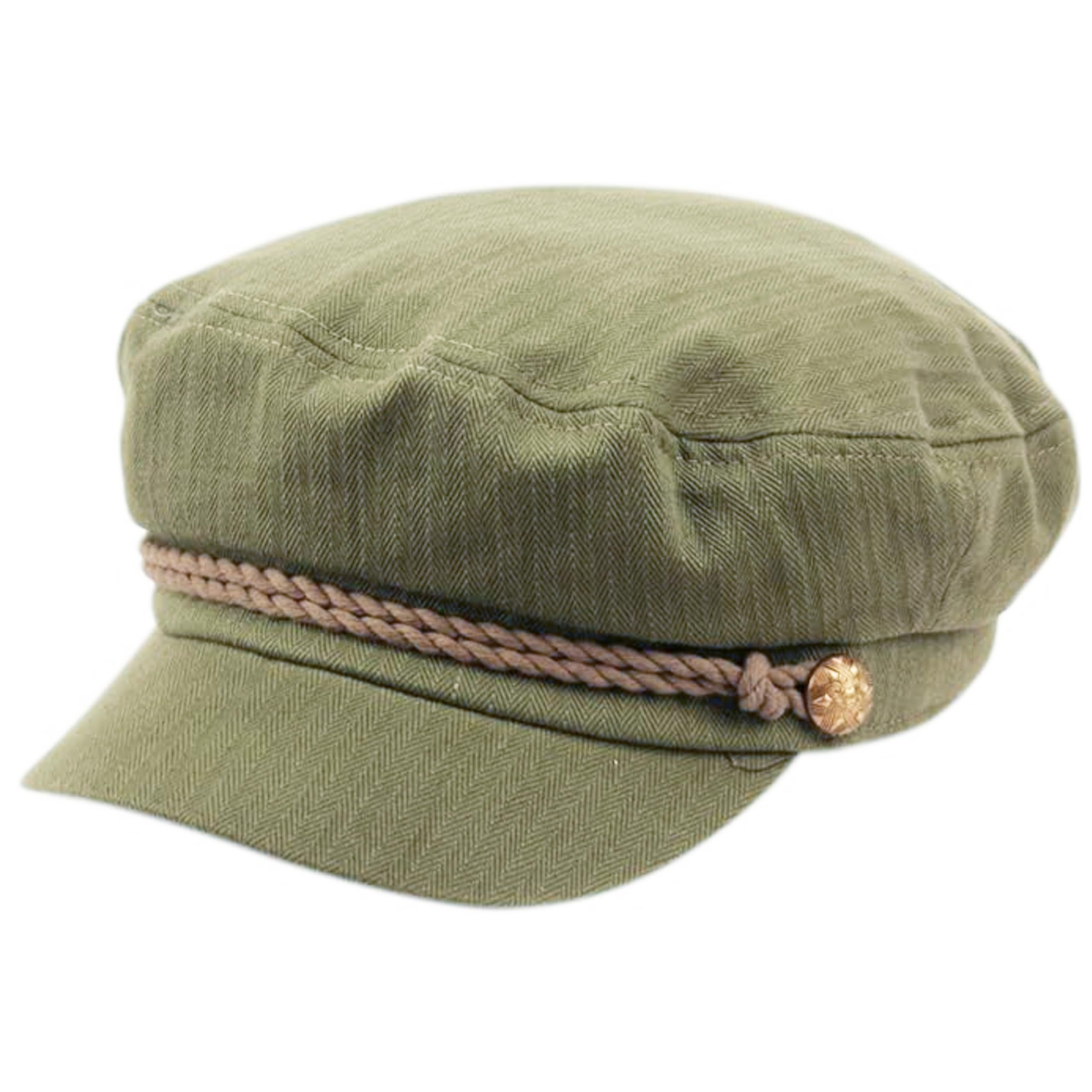 Epoch Cappello da uomo estivo in cotone greco pescatore marinaio violino pilota cappello piatto