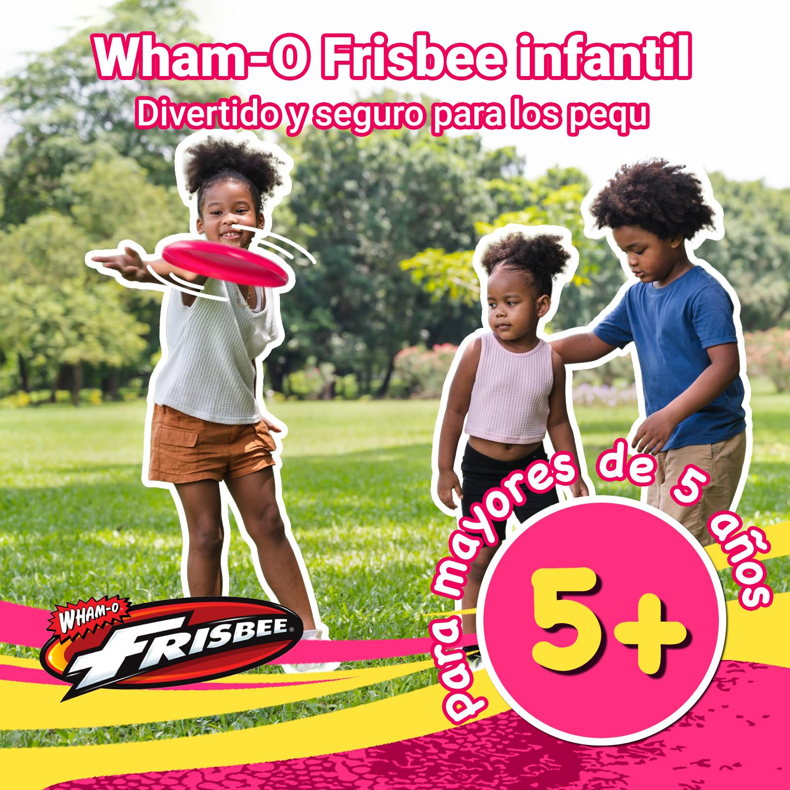 Wham-O Frisbee Go Disco Volador, 22.86cm Juguete Ligero para Principiantes Niños Niñas de 5+ Años para Exteriores Playa Parque Patio - 70g - 2