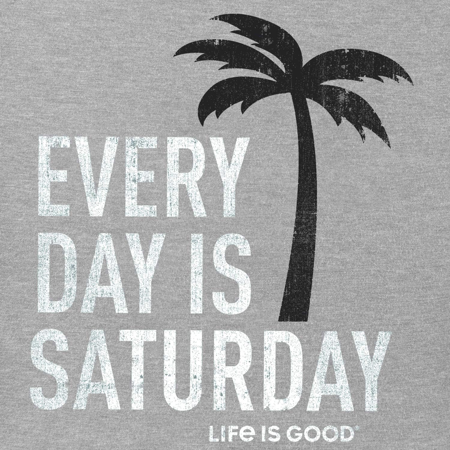 Life is Good Men's Crusher Tee Shirt, Short Sleeve Cotton Graphic T-Shirts, Every Day is Saturday - Image 4