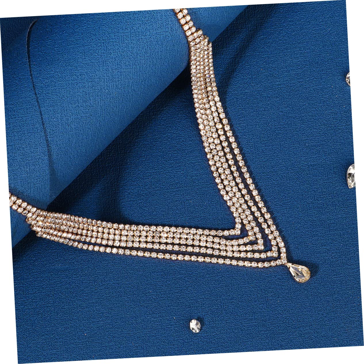 FRCOLOR 5pezzi Cerchietto Decorativo Strass Per Donne Catena Da Testa Elegante Con Pendenti Per Matrimonio e Occasioni Speciali