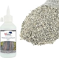 Vista 11 de War World Scenics - Kit de pegamento de 2.2 lbs y 16.9 fl oz para carriles modelo – ciruela de grado medio